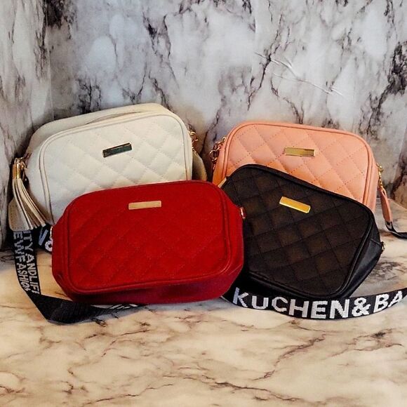 Streetwear Solid Color Lingge Square Zipper Crossbody Bags - Picture 14 of 15